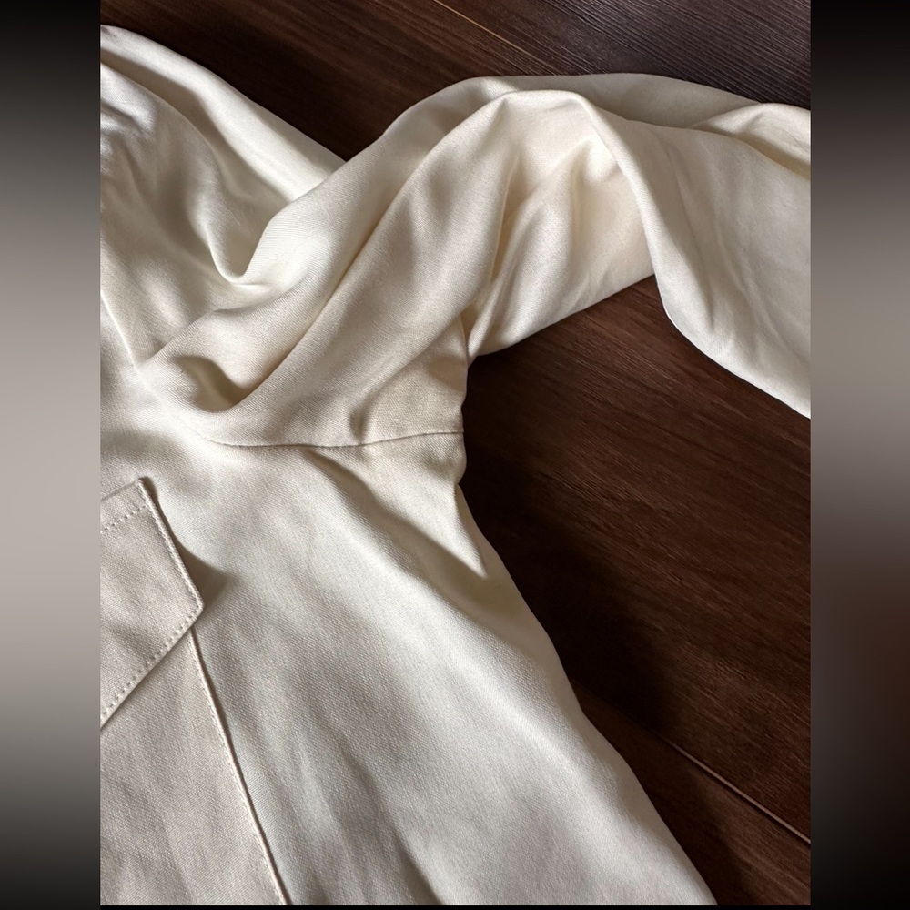 Vintage Anna And Frank 100% Silk Button Down Blouse - Picture 11 of 13